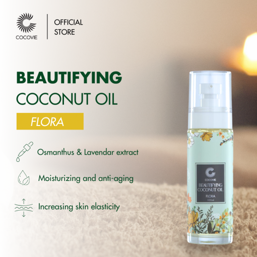 Combo Tinh Dầu Dừa Dưỡng Da - Hoa (100ml) - Xà bông dầu dừa Oải Hương 50gr