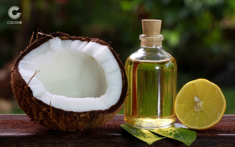 Sử dụng dầu dừa kết hợp với chanh